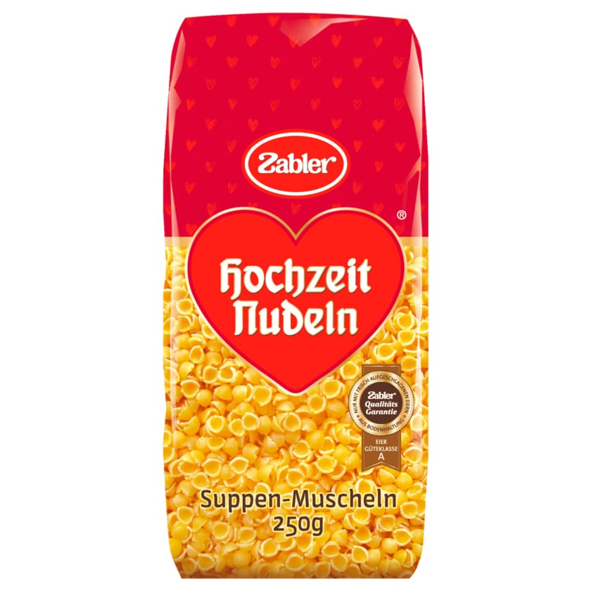 Zabler Hochzeit Nudeln Suppen-Muscheln 250g